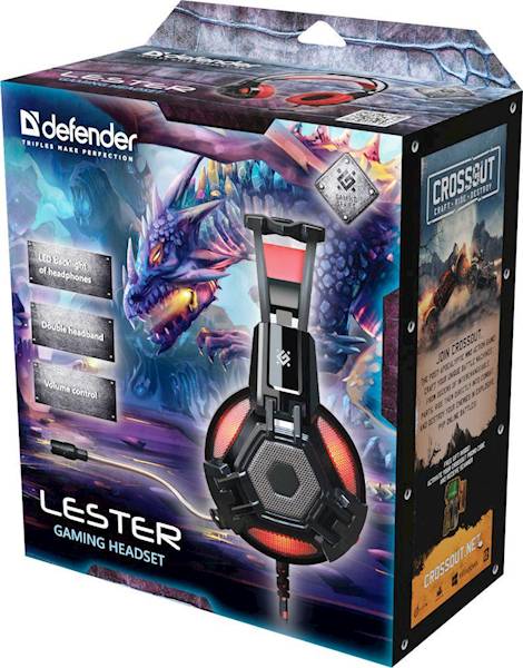 Słuchawki Defender Lester MIC + LED