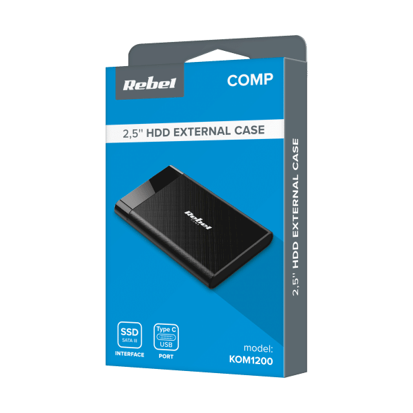 Obudowa dysku 2,5" SATA USB C 3.1 Rebel