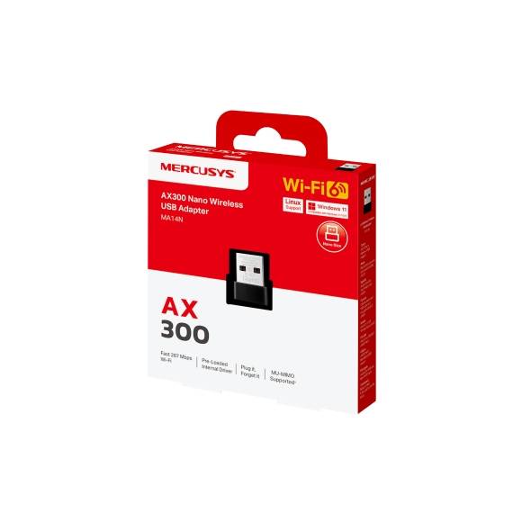 Karta sieciowa USB Mercusys MA14N AX300 