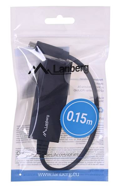 Karta sieciowa Lanberg USB C 1GB  NC-1000-02