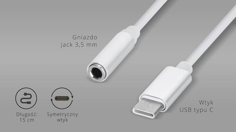 Adapter USB Typ C -> audio jack 3.5mm K&M