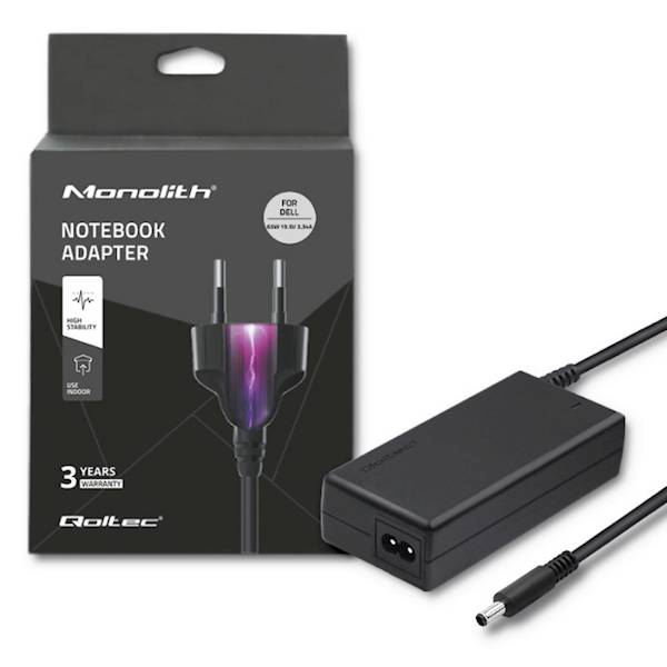 Zasilacz Qoltec 19.5V | 3.34A | 7.4 x 5.0 Dell