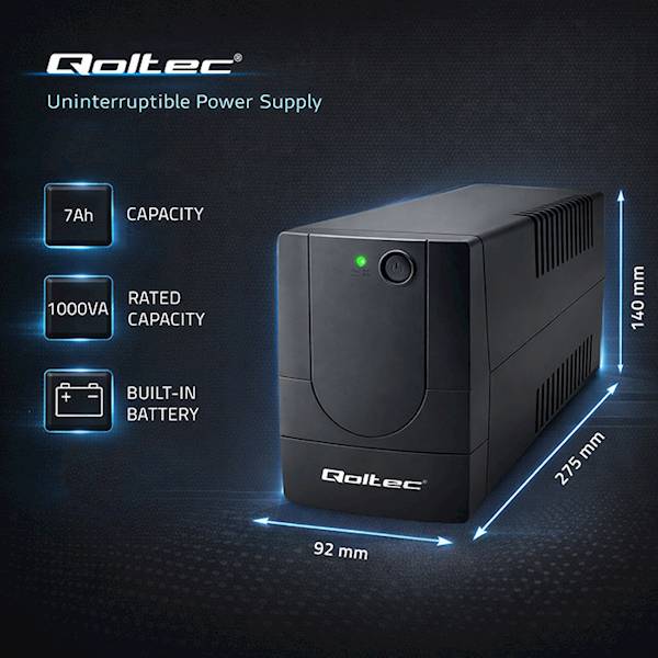 Zasilacz awaryjny UPS | Monolith | 1000VA | 600W