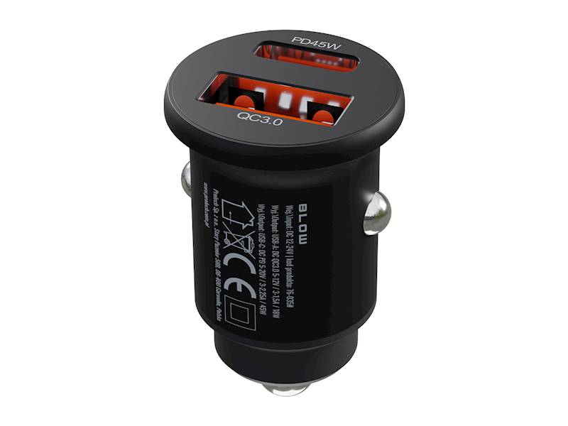 Ładowarka samochodowa 2x USB-A+USB-C 45W G50B
