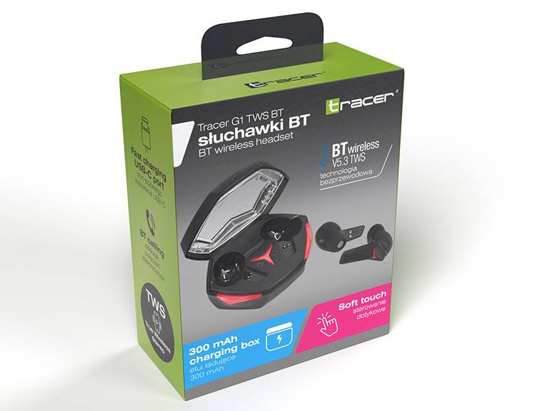 Słuchawki bezprzewodowe BT Tracer G1 TWS
