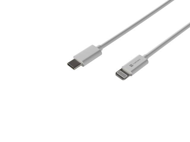 Natec Kabel Lightning (M)->USB-C(M) 1m MFI Prati 