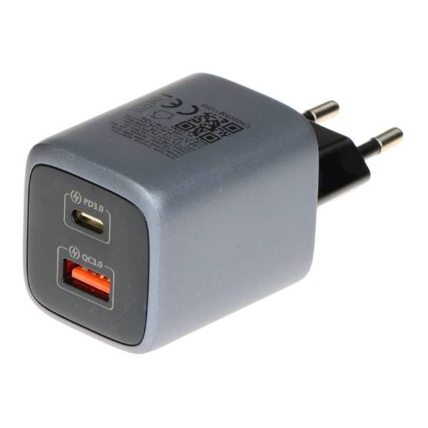 Ładowarka sieciowa USB-C 45W PD + USB QC 3.0