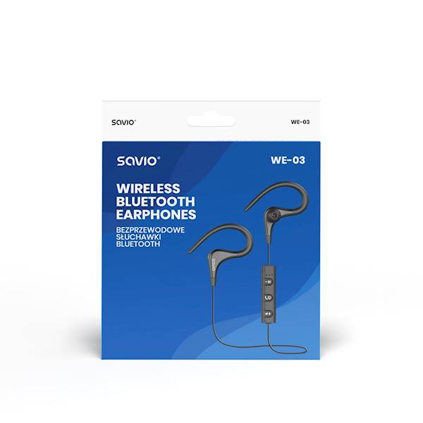 Słuchawki Savio Bluetooth z mikrofonem | WE-03