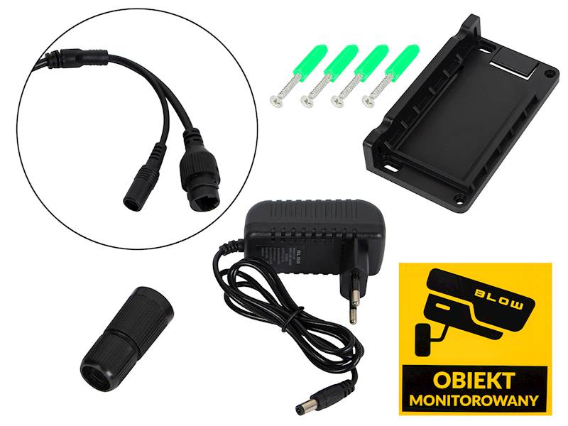 Kamera BLOW WiFi 3 obiektywy 2x3MP V380 czarna