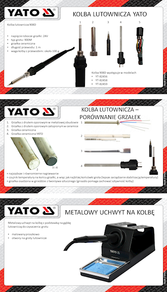 Stacja Lutownicza YATO 900M 70W LED YT-82459