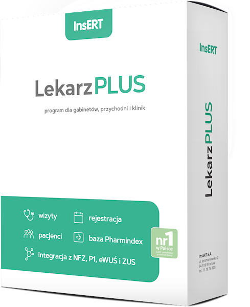 Lekarz PLUS – program dla gabinetów lekarskich i fizjoterapeutów - 12 miesięcy