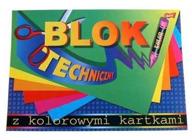 blok techniczny A3 kolorowe kartki