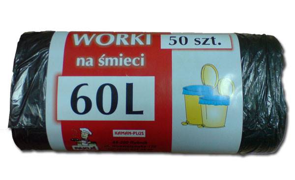 worki na śmieci  60L  /50szt
