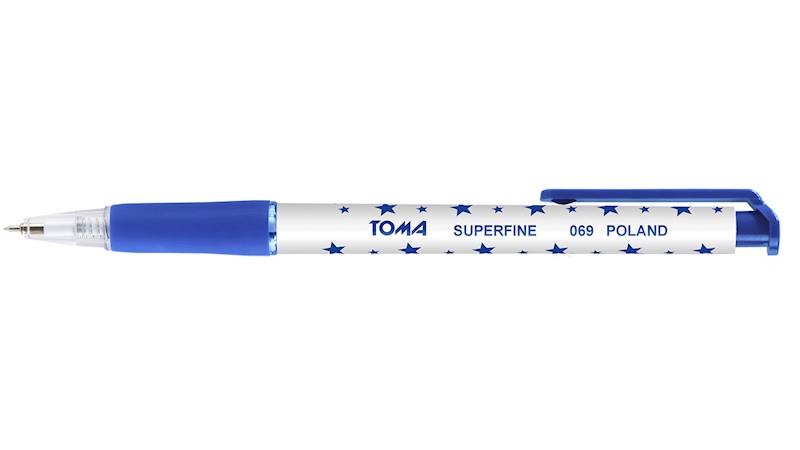 długopis TOMA SUPERFINE 0,5 "gwiazdka" niebieski