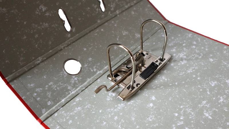 segregator A4 / 7 / mechanizm, czerwony