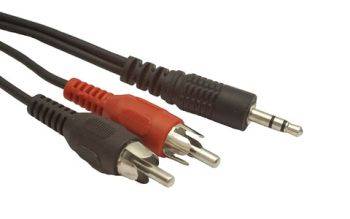 kabel JACK 3.5 - 2*CHINCH (RCA)  1.5M