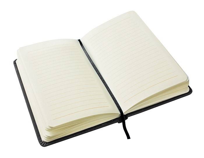 notes A6 z gumką linia / 80 kartek