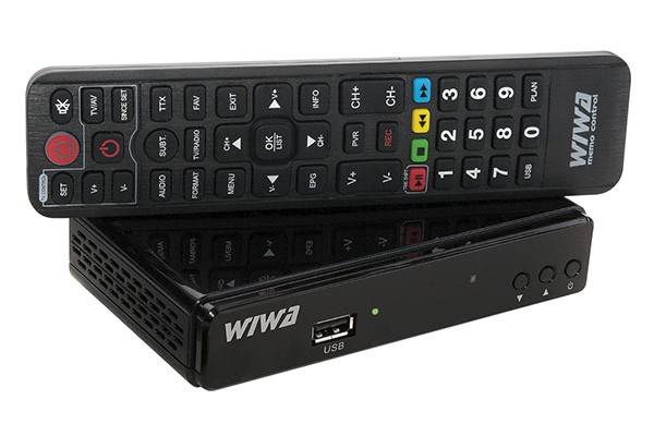 TV Tuner H.265 Wiwa DVB-T/DVB-T2 HD