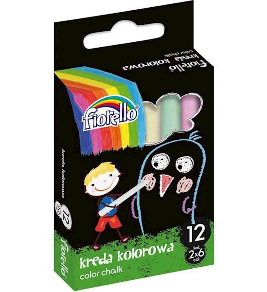 kreda kolorowa / 12szt  ( 6 kolorów)