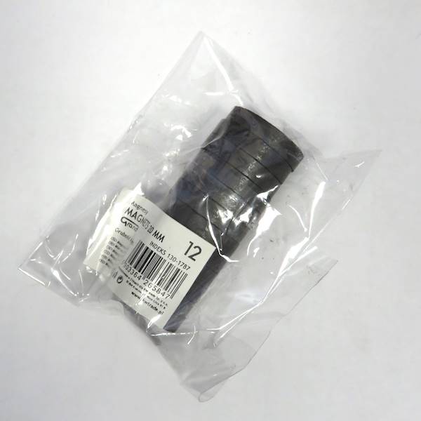 magnesy Grand 20mmx4mm / 12szt czarne mocne