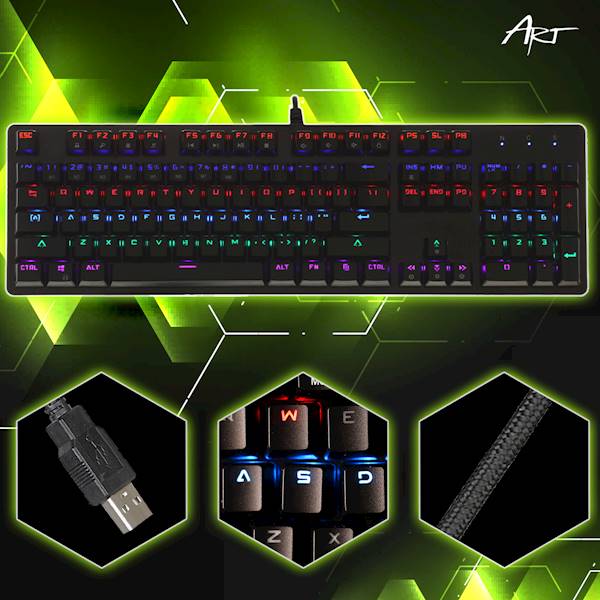 klawiatura gaming ART AK-51 mechaniczna