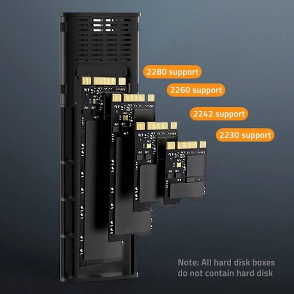 obudowa na dysk M.2 Quoltec USB 3.1 typ-C