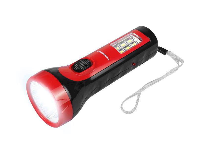 latarka ręczna 5LED+6SMD aku.ładowana z230V TS2228