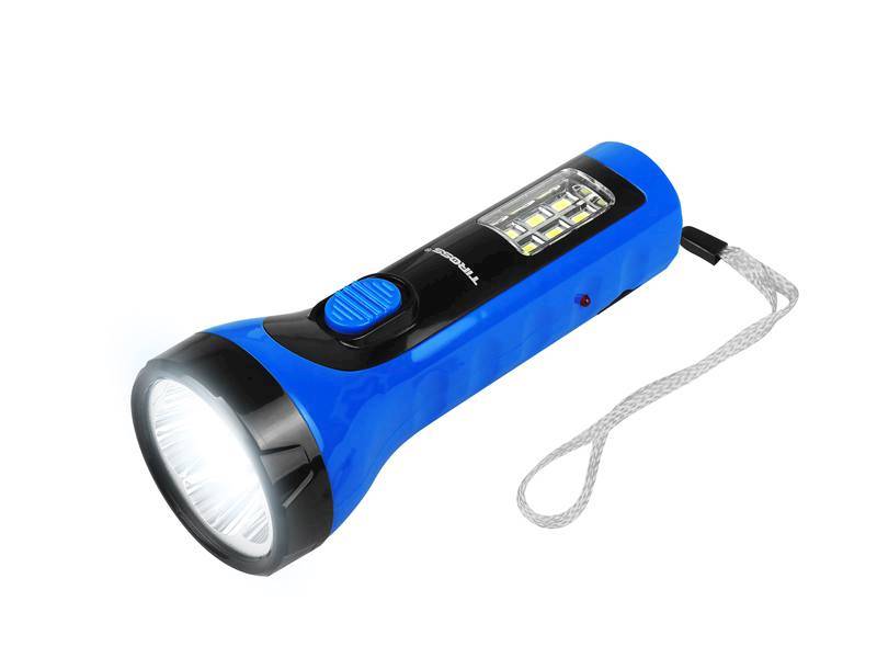 latarka ręczna 5LED+6SMD aku.ładowana z230V TS2228