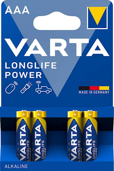 bateria AAA LR-3 Alkaliczna VARTA LONGLIFE Power/4
