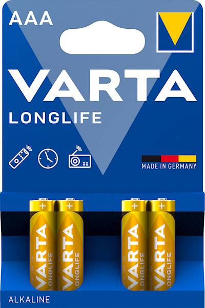 bateria AAA LR-3 Alkaliczna VARTA LONGLIFE / 4szt