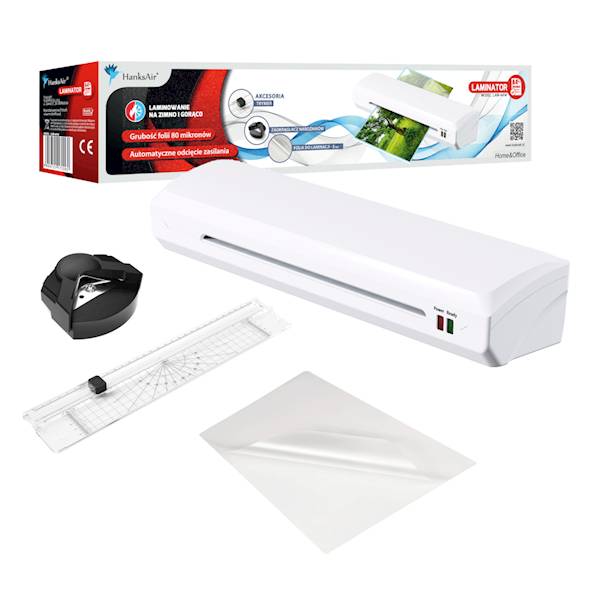 laminator A4  HANKSAIR - zestaw