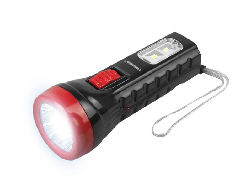latarka ręczna 4LED+2SMD aku.ładowana z230V TS2227