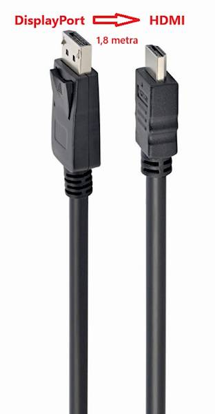 Kabel DisplayPort -> HDMI 1,8 m
