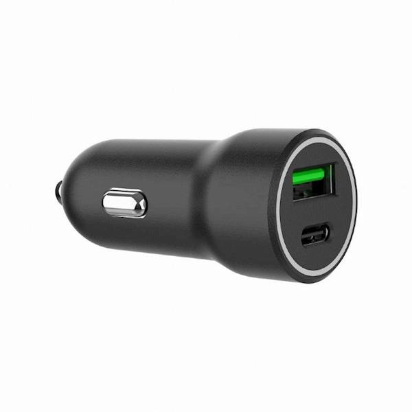 ładowarka samochodowa 12/24V USB-A QC,USB-C PD 20W