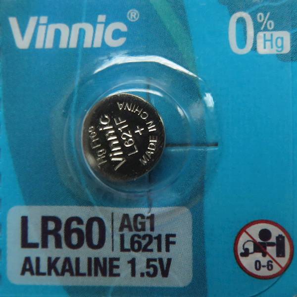 bateria guzikowa AG1 L621F LR60 Vinnic - 1 szt.
