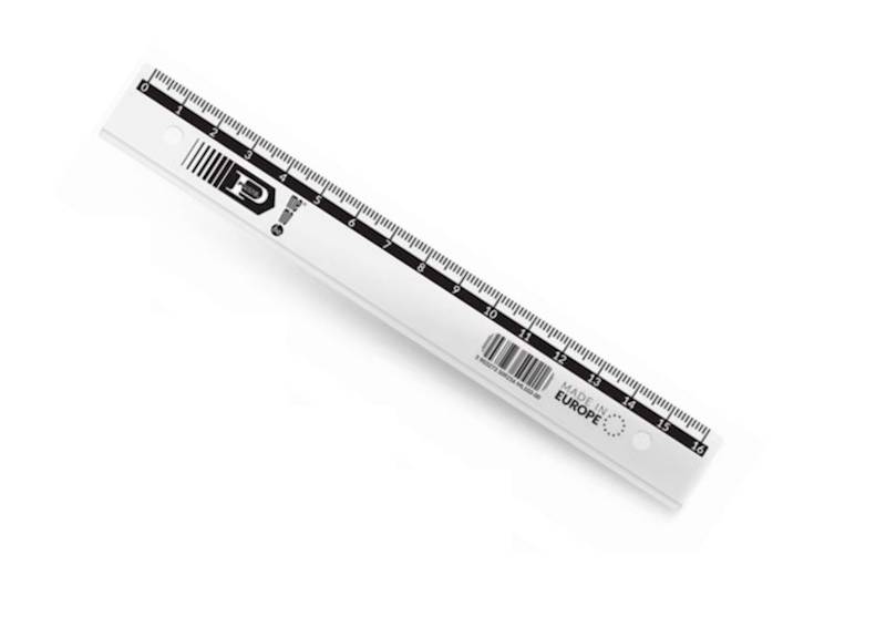 linijka 15 cm plastikowa