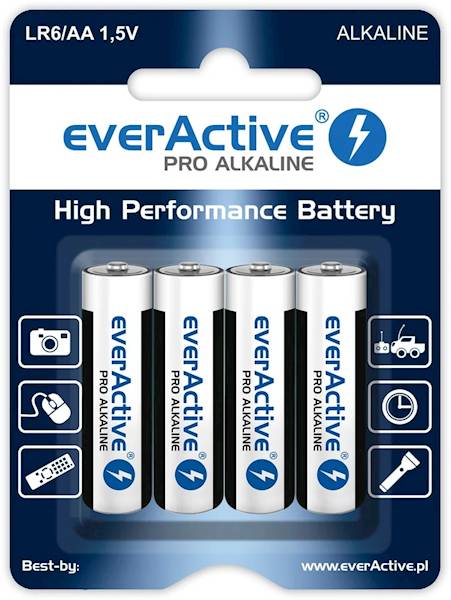 bateria AA LR-6 Alkaiczna everActive / 4 szt.