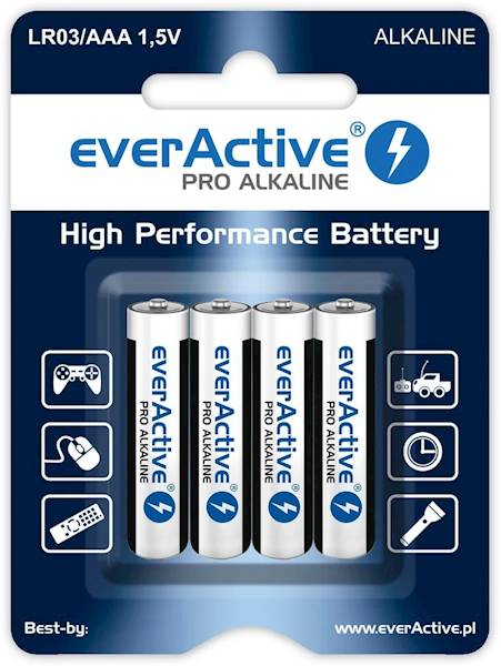 bateria AAA LR-3 Alkaiczne everActive / 4 szt.