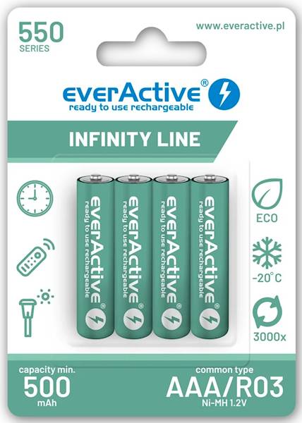 bateria akumulator EVERActive AAA 500mAh Dect
