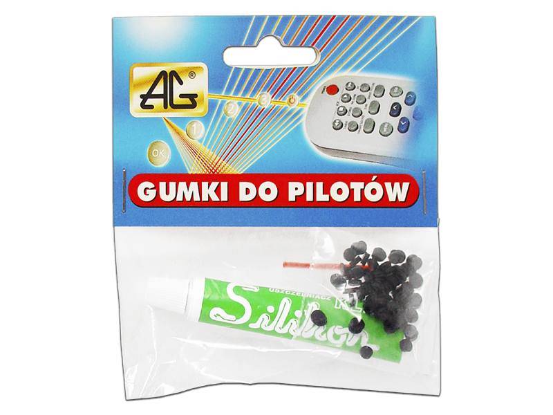 gumki do pilotów z klejem AG