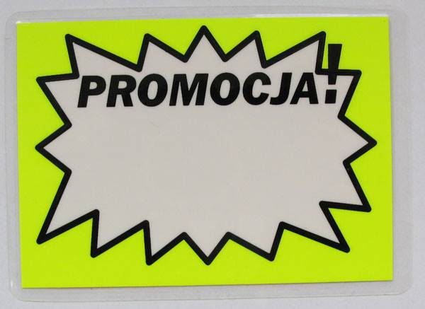 cenówka laminowana A7 - PROMOCJA