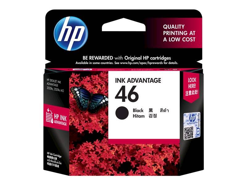 cartridge HP 46 czarny CZ637AE
