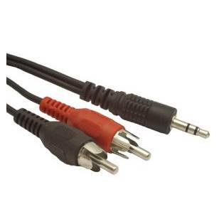 kabel JACK 3.5 - 2*CHINCH (RCA)  2,5M  