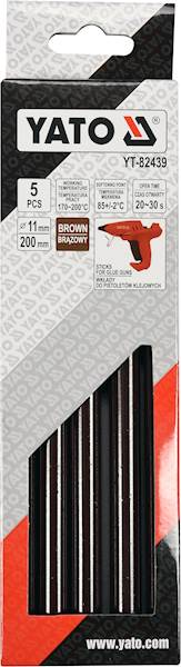 KLEJ DO PISTOLETU NA GORĄCO 5szt. 11x200mm BRĄZ  YT-82439 YATO