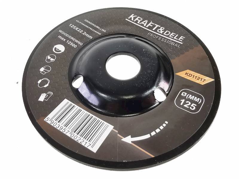 TARCZA DO SZLIFOWANIA DREWNA TARNIK SKOŚNY 125MM KD11217 KRAFT&DELE