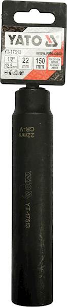 KLUCZ DO SONDY LAMBDA EXTRA DŁUGI 150MM 1/2" 22MM  YT-17513 YATO