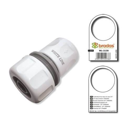 SZYBKOZŁĄCZKA NA WĄŻ 3/4" WHITE LINE WL-2130 BRADAS