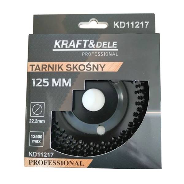 TARCZA DO SZLIFOWANIA DREWNA TARNIK SKOŚNY 125MM KD11217 KRAFT&DELE