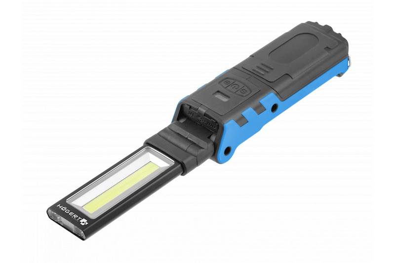 LAMPA, LATARKA WARSZTATOWA AKUMULATOROWA LED 2 x 3W, 5W COB USB, MAGNES, POWER BANK HT1E407 HOGERT