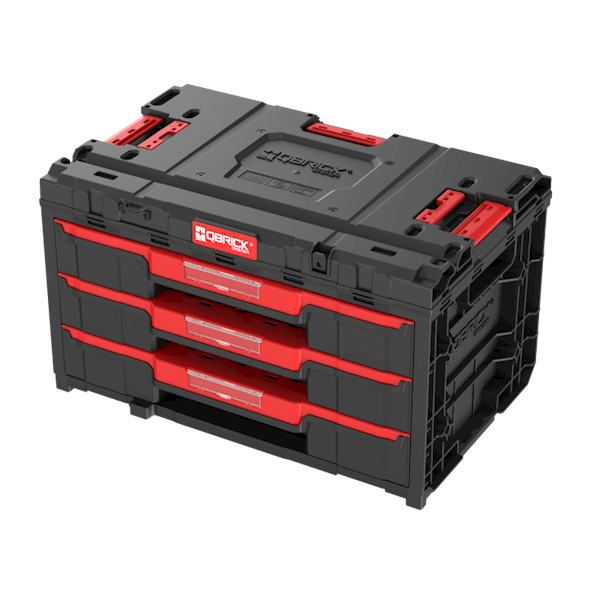SKRZYNKA NARZĘDZIOWA Z 3 SZUFLADAMI QBRICK SYSTEM ONE DRAWER 3 TOOLBOX 2.0